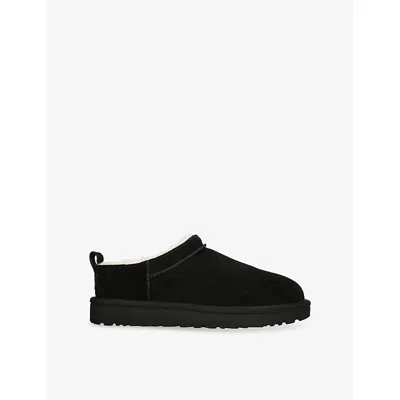 Ugg Womens Black Classic Micro Sheepskin-lined Suede Ankle Boots Eur 39 / 6 Uk