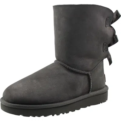 Ugg Womens Bow Leather Winter & Snow Boots