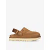 Ugg Goldenstar Suede Clogs In Brown