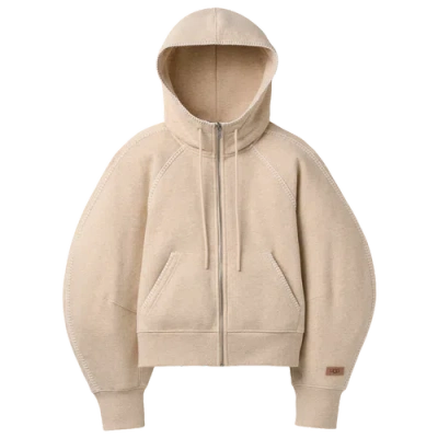 Ugg Womens Classic Full Zip Hoodie In Black