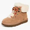 Ugg Logo Snow Boots In Pink