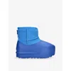Ugg Womens Classic Mini Pumped Moulded Suede Boots Bl In Blue