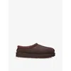 Ugg Tasman Brown Mules With Embossed Logo In Suede Woman In Brown