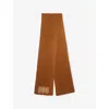 Ugg Womens Deco Chunky Ribbed Knitted Scarf In Brown