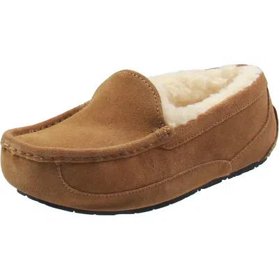 Ugg Womens Faux Fur Lined Moccasin Slippers In Multi