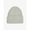 Ugg Womens Grey Mist Brand-patch Knitted Beanie In Gray