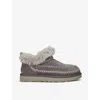 Ugg Classic Ultra Mini Alpine Suede Ankle Boots In Grey/dark