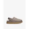 Ugg Golden Suede Clog Dark Grey In Grey/dark