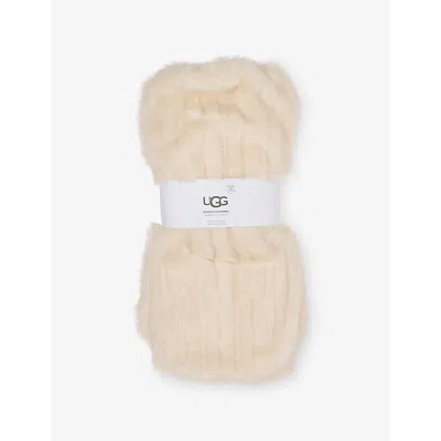 Ugg Womens Ismay Faux Fur Legwarmer Cream In White