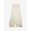 Ugg Womens Nimbus Fluff Scalloped-trim Fleece Scarf In Nimbus