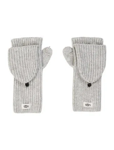 Pre-owned Ugg Womens' Polyester Gloves In Gray