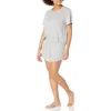 Ugg Womens Solid 2 Pc Short Set In Gray