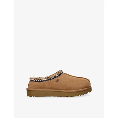 Ugg Womens Tan Tasman Ii Suede Slippers Eur 37 / 4 Uk In Brown