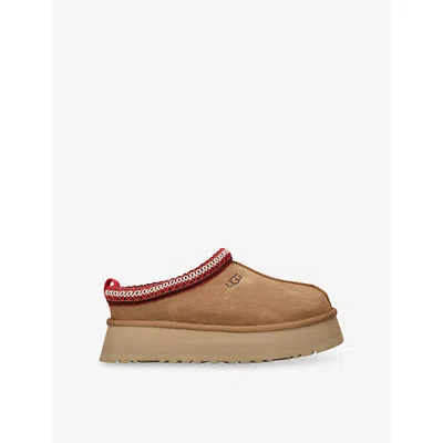 UGG WOMENS TAN TAZZ II SUEDE SLIPPERS EUR 38/5 UK