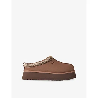 UGG WOMENS MID BROWN TAZZ II SUEDE SLIPPERS EUR 39 / 6 UK