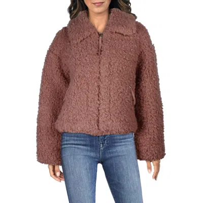 Ugg Womens Textured Sherpa Teddy Coat
