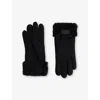 Ugg Womens  Chunky Ribbed Knit Mittens In Black