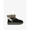 Ugg Round Head Snow Boots In Black