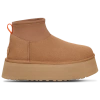 Ugg Mini Puffer Platform Ankle Boot In Chestnut/brown