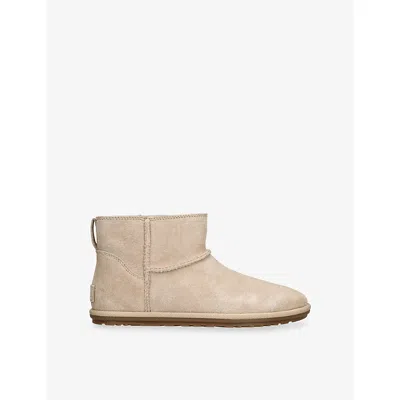 Ugg Womens  Classic Mini Suede Ankle Boots In Neutral