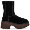Ugg Classic Twin Seam New Heights Suede Boots In Black/black