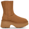 Ugg Classic Twin Seam New Heights Ankle Boots In Brown/chestnut