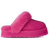 Ugg Disquette Fur-trim Slippers In Pink