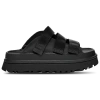 Ugg Golden Glow Black Sandals With Round Open Toe In Tech Fabric Woman In Black
