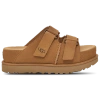 Ugg Goldenstar Hi Slide Slipper-mule In Leather Color Suede In Chestnut