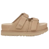 Ugg Goldenstar Hi Suede Slides Sand In Beige/beige