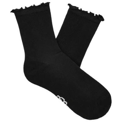 Ugg Womens  Karsyn Lettuce Edge Sock In Black