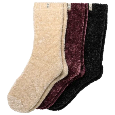Ugg Womens  Leda Sparkle 3 Pack Socks In Multi