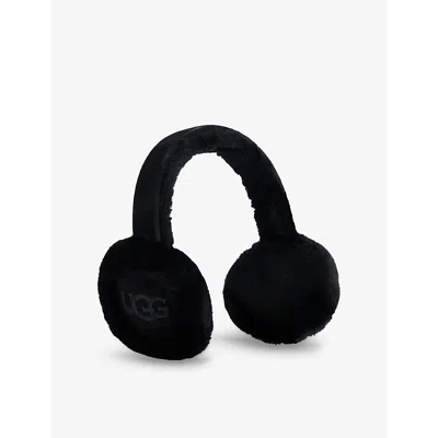 Ugg Womens Logo-embroidered Black