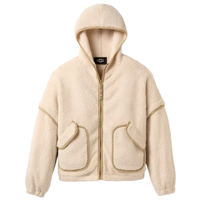 Ugg Womens  Mariella Fluff Full-zip Hoodie In White