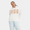 Ugg Logo-embroidered Hooded Sweatshirt In Nimbus/sand