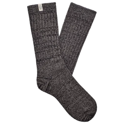 UGG WOMENS UGG RIB KNIT SLOUCHY CREW SOCKS