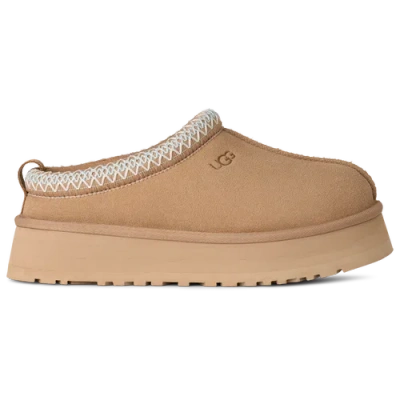 Ugg Tazz Beige Sabot With Embossed Logo In Suede Woman In Multi