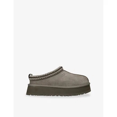 Ugg Womens  Tazz Ii Suede Slippers In Dark Green