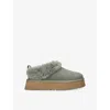 Ugg 45mm Tazzelle Platform Boots In Gray