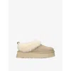 Ugg Shearling Platform Boots In Neutral