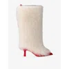 Ugg X Ambush Fur Heeled Boots In Neutral