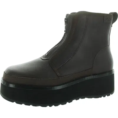 Ugg Womens Zipper Mid-calf Boots In Black