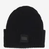 UGG UGG WOOL BLEND BEANIE WITH LOGO