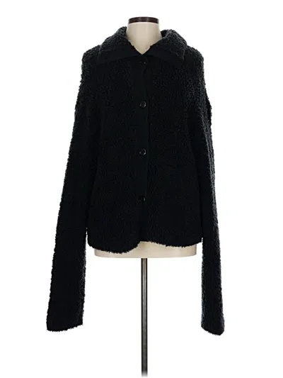 Pre-owned Ugg Wool Cardigan Sweater In Black