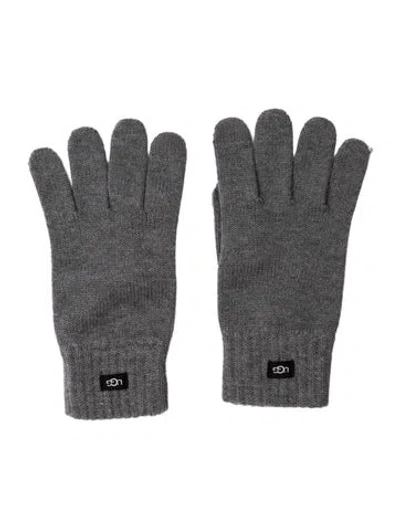 Pre-owned Ugg Wool Grey Gloves In Gray