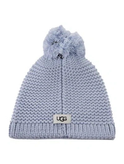 Pre-owned Ugg Wool Knit Beanie In Blue