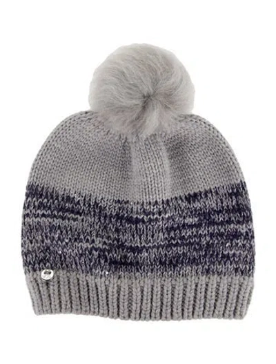 Pre-owned Ugg Wool Knit Beanie In Gray
