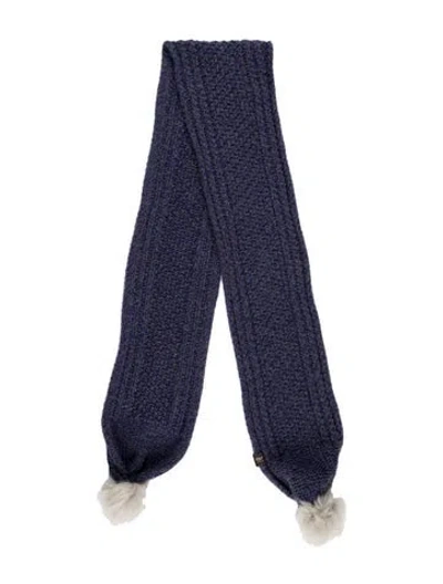 Pre-owned Ugg Wool Scarf In Blue