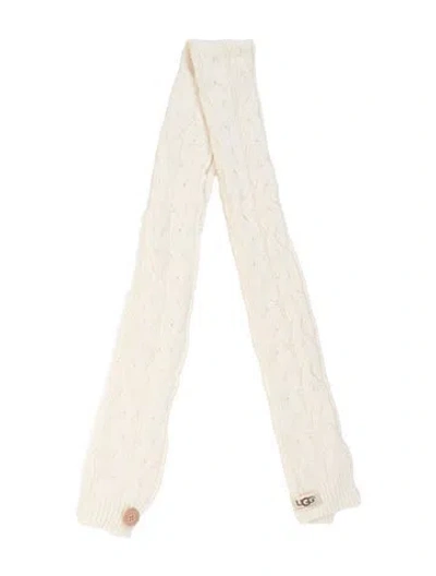 Pre-owned Ugg Wool Scarf W/ Tags In Neutrals