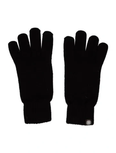 Pre-owned Ugg Wool-blend Gloves In Black